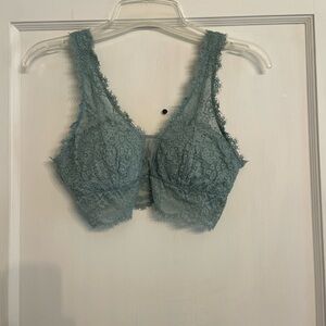 Aerie Eyelash Lace Plunge Bralette